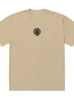 Logo Oversized faded "Beige" t-shirt