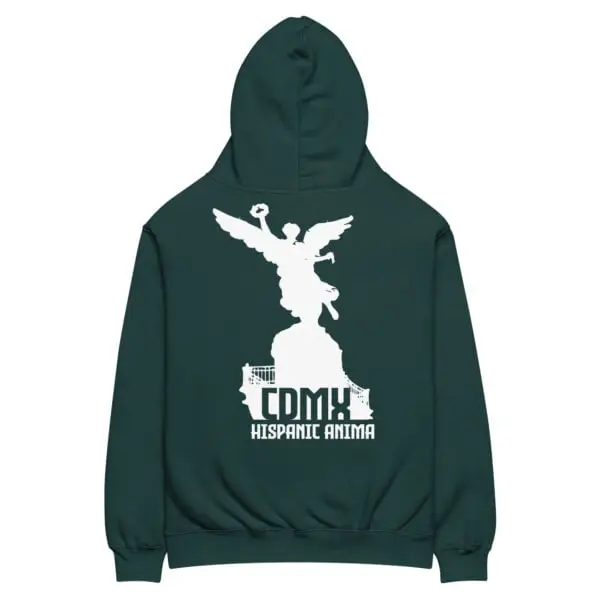 unisex-oversized-hoodie-pine-green-back-66c7fd97692a7.jpg Premium Heavyweight "Angel CDMX" oversized hoodie