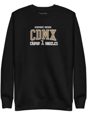 unisex-premium-sweatshirt-black-front-66c80c843ff41.jpg Premium Embroidery "CDMX" Sweatshirt LIMITED EDITION