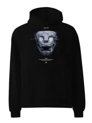 unisex-oversized-hoodie-black-front-6723bc8a4952b.jpg Premium Heavyweight "Quetzalcoatl" Oversized Hoodie