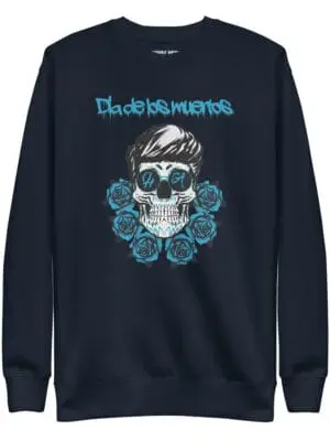 unisex-premium-sweatshirt-navy-blazer-front-670dd07752a3e.jpg Dia de Muertos Sweatshirt