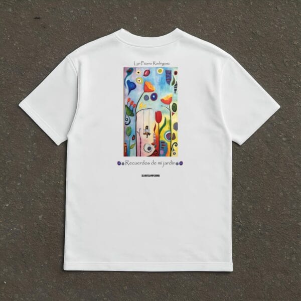128 Camiseta Heavyweight Premium "Recuerdos de mi jardín"