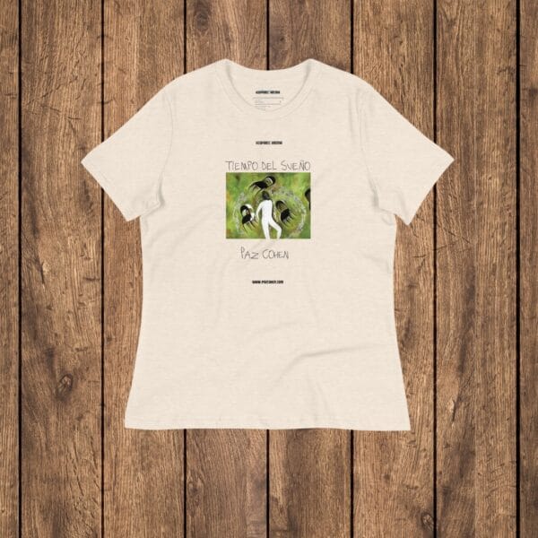 Camiseta corte de Mujer Relajada "Tiempo de Sueño"