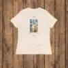 Camiseta corte de Mujer Relajada "Recuerdos de mi jardín"