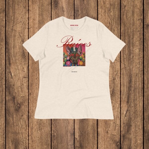 Camiseta corte de Mujer Relajada "Raíces"