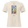 Camiseta corte de Mujer Relajada "Recuerdos de mi jardín"