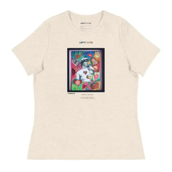 Camiseta corte de Mujer Relajada "El David: La perfección"