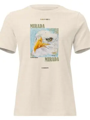 Camiseta corte de Mujer Relajada "Mirada"