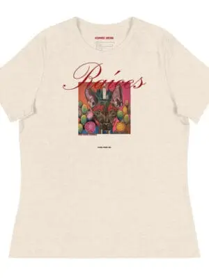 Camiseta corte de Mujer Relajada "Raíces"
