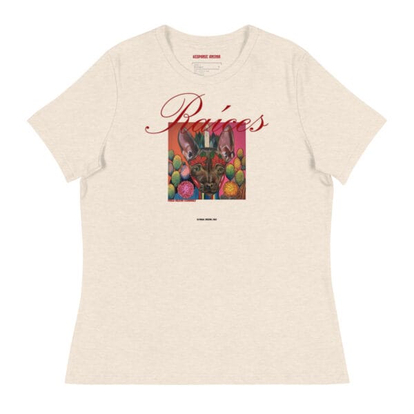 Camiseta corte de Mujer Relajada "Raíces"